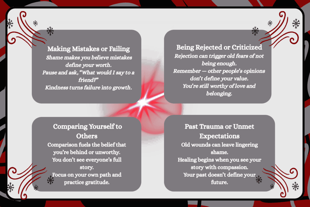 what is shame: common triggers of shame